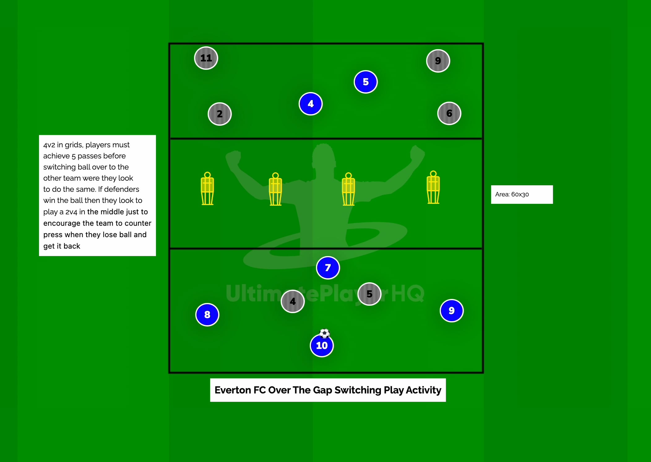 Everton FC Over the Gap Switching Play Activity