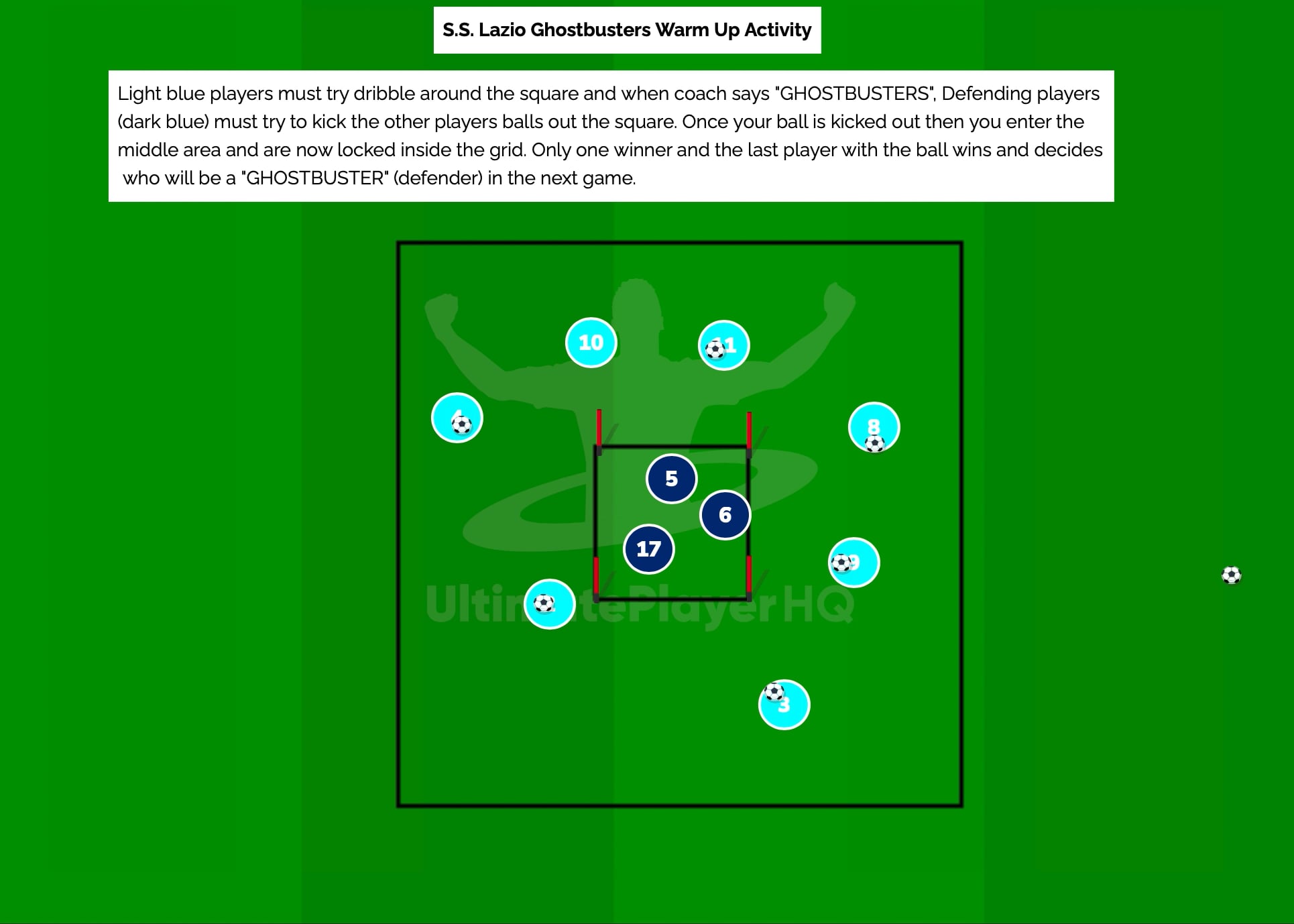 S.S. Lazio Ghostbusters Warm Up Activity